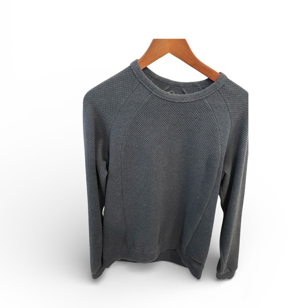 Civil Society Men's Size S Charcoal Textured Cotton Pullover Sweatshirt